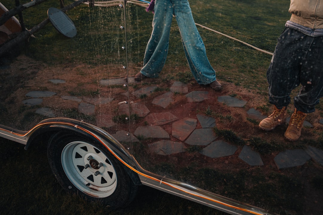 Pickwick Pressure Washing truck and trailer parked at a Pickwick Lake home